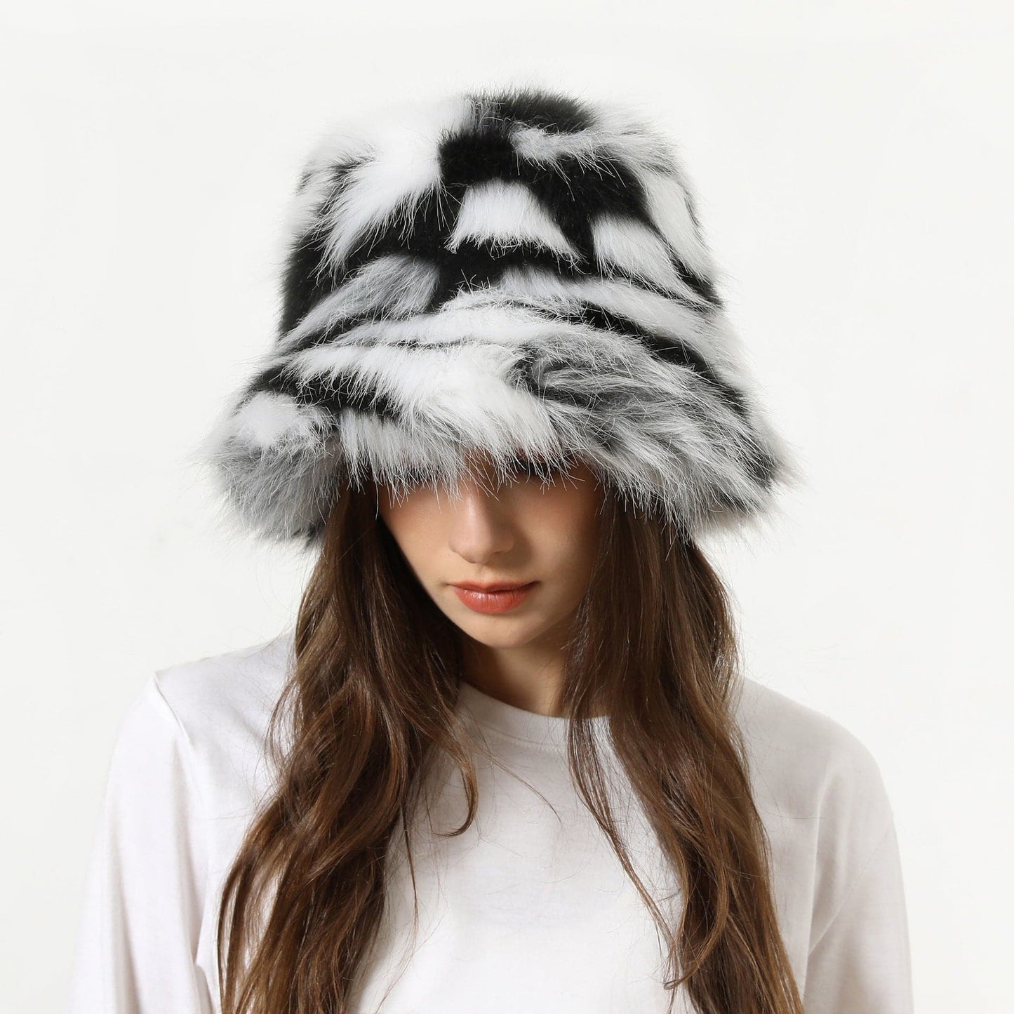 Women's Bucket Hat Warm Plush Hat - Xmaker