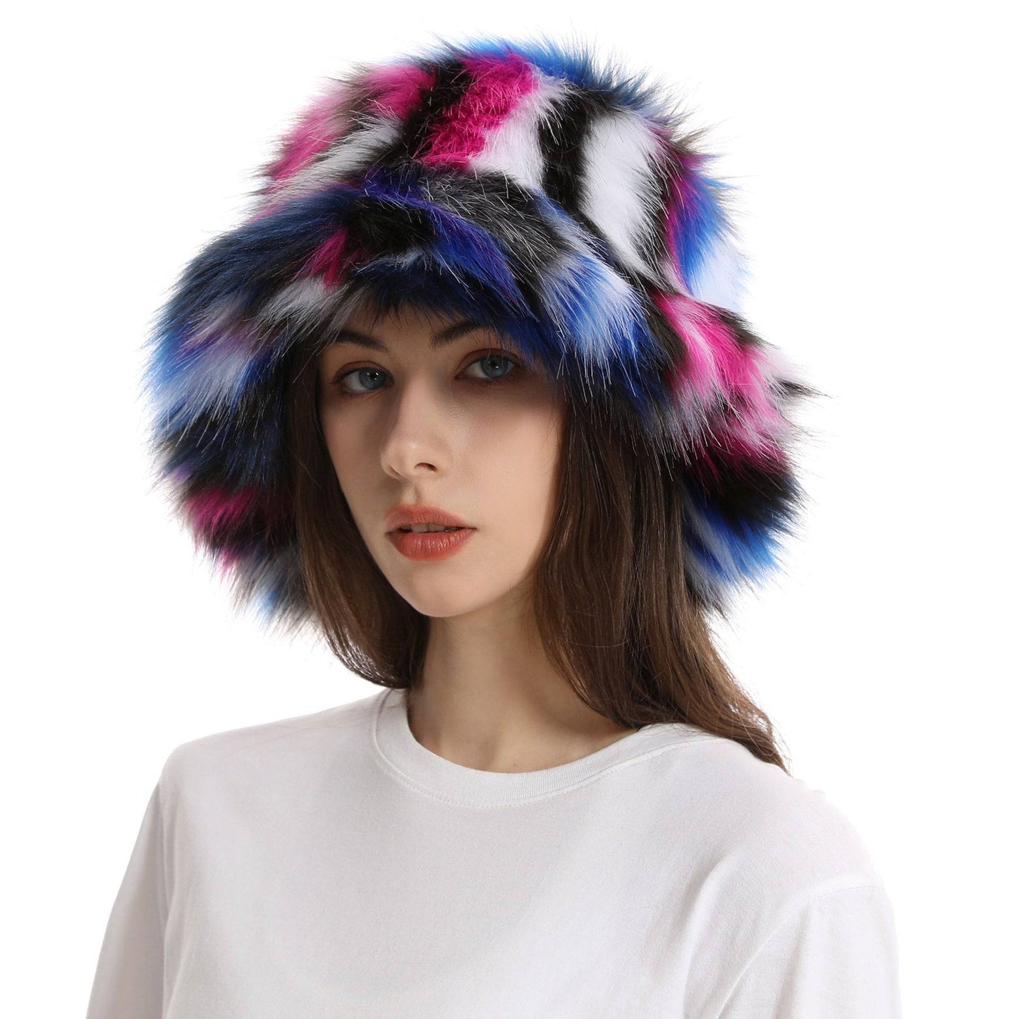 Women's Bucket Hat Warm Plush Hat - Xmaker