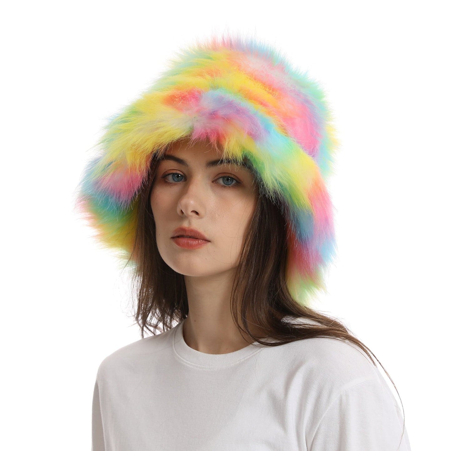 Women's Bucket Hat Warm Plush Hat - Xmaker