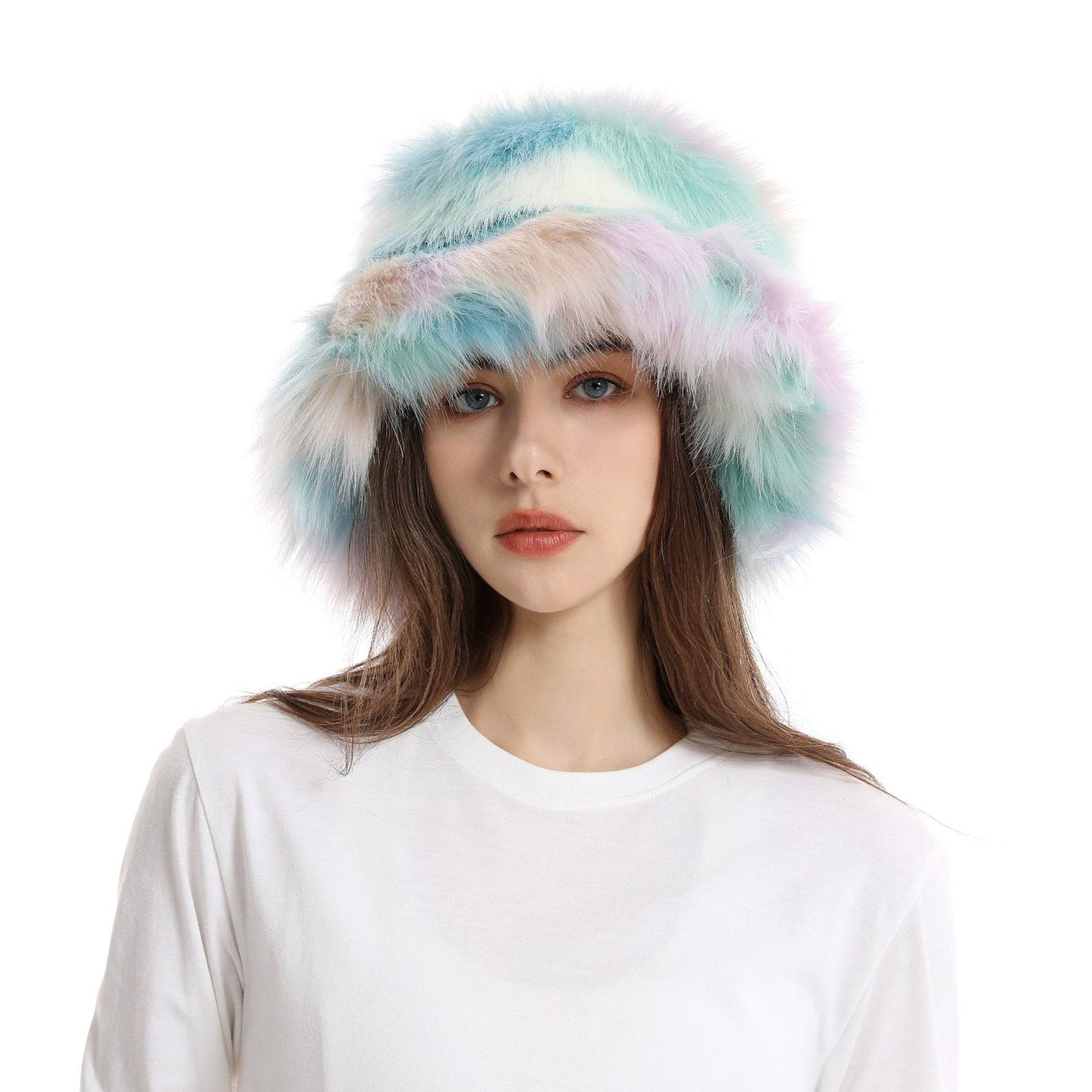 Women's Bucket Hat Warm Plush Hat - Xmaker