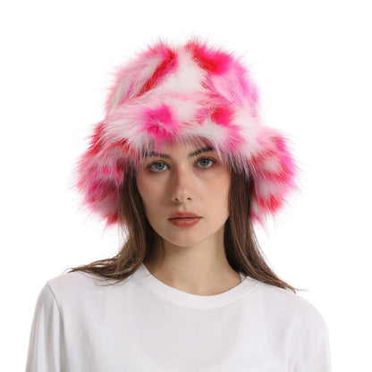 Women's Bucket Hat Warm Plush Hat - Xmaker