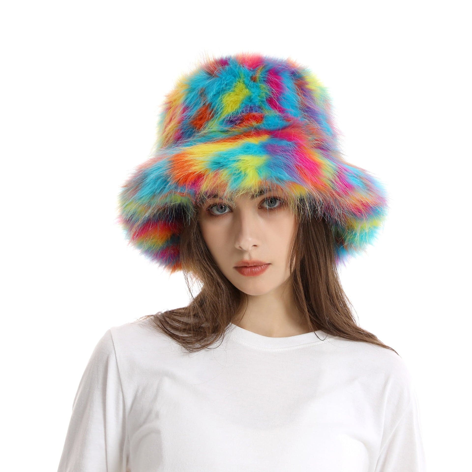 Women's Bucket Hat Warm Plush Hat - Xmaker