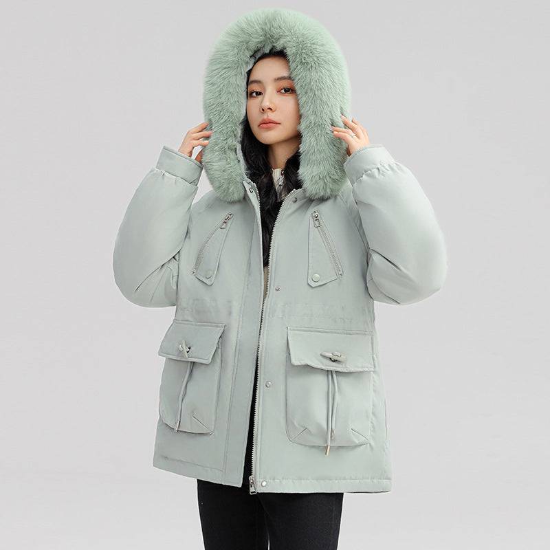 Horn Button Parka Women's Loose - Xmaker