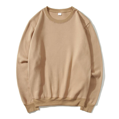 Oversized pullover round neck sweatshirt