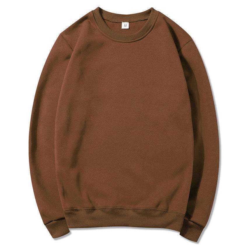 Oversized pullover round neck sweatshirt