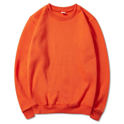 Oversized pullover round neck sweatshirt