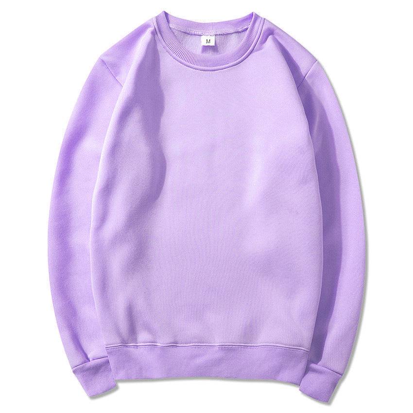 Oversized pullover round neck sweatshirt