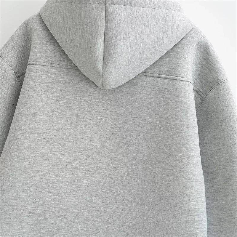 Women's Oversize Hoodie with zipper - Xmaker