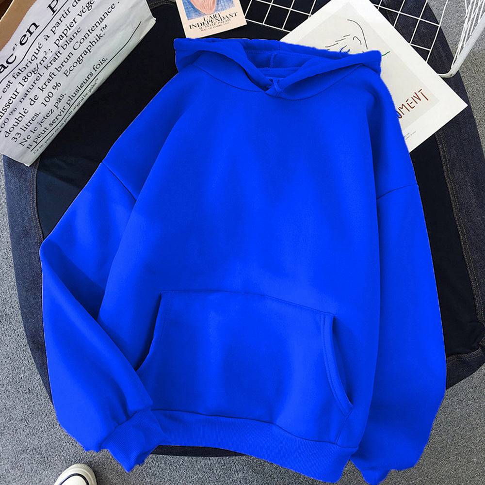 Blank Solid Color Hoodie Sweater - Xmaker