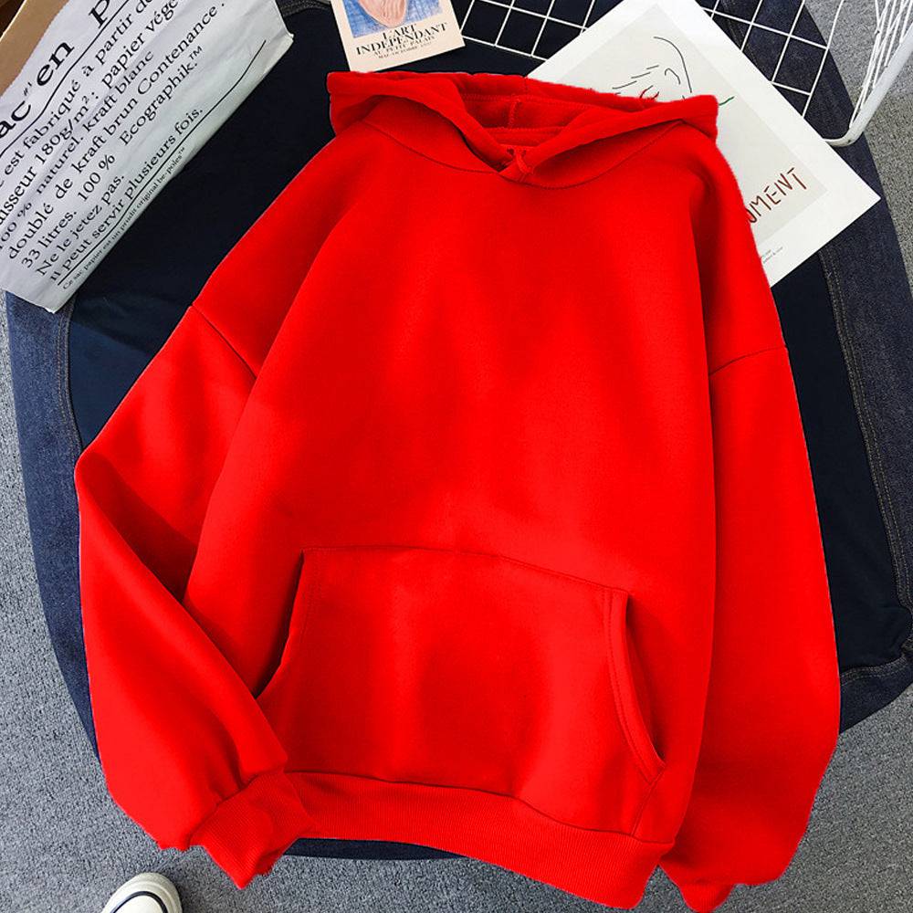 Blank Solid Color Hoodie Sweater - Xmaker