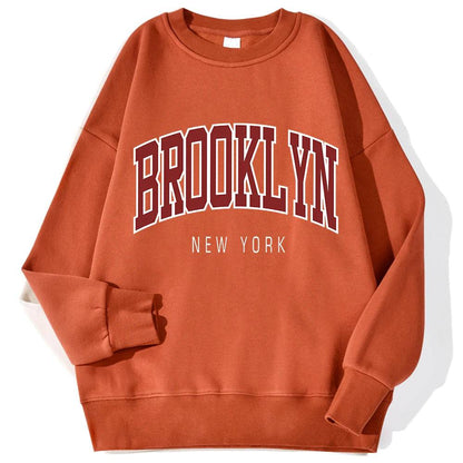 Brooklyn Work Printed Hoodies Women - Xmaker