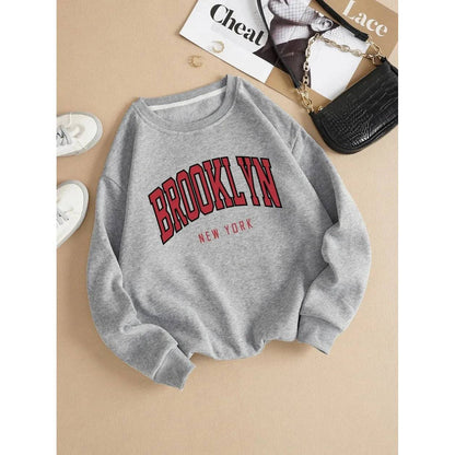 Brooklyn Work Printed Hoodies Women - Xmaker