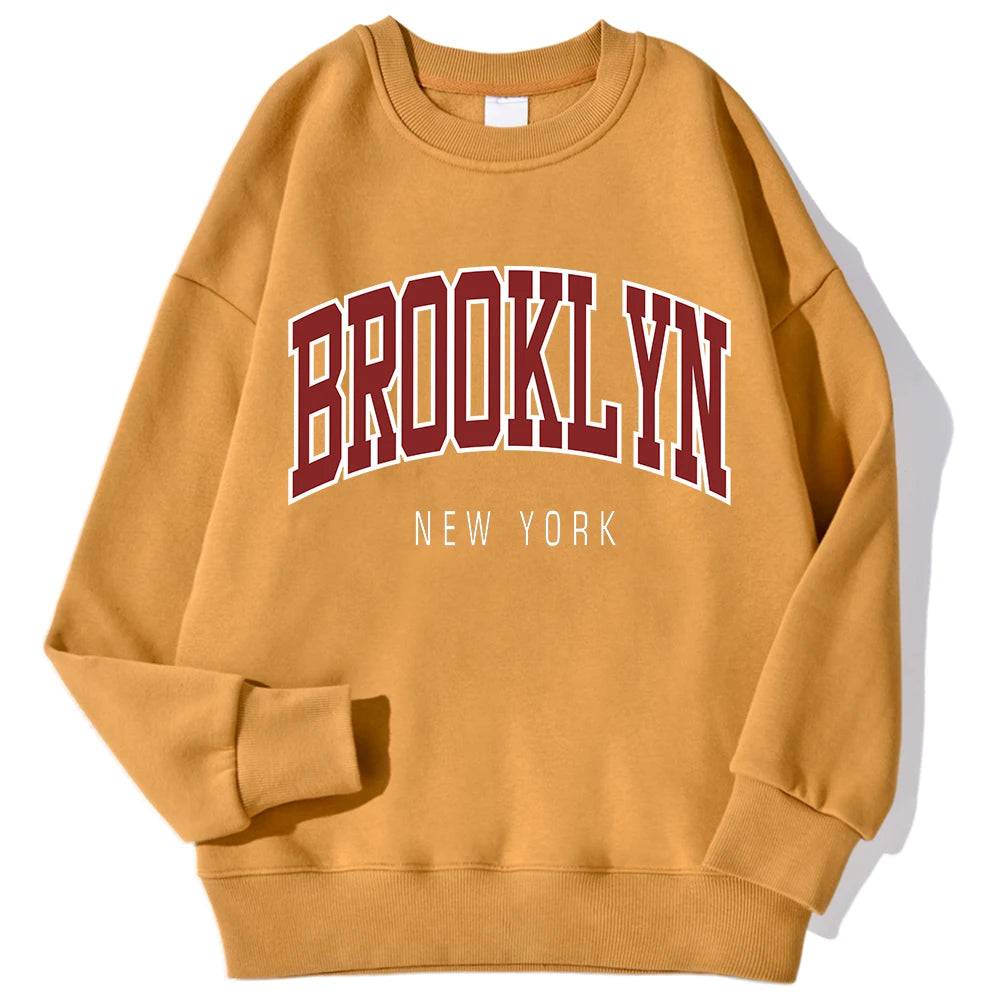 Brooklyn Work Printed Hoodies Women - Xmaker