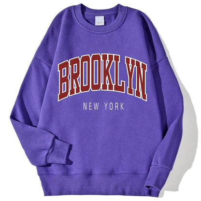 Brooklyn Work Printed Hoodies Women - Xmaker