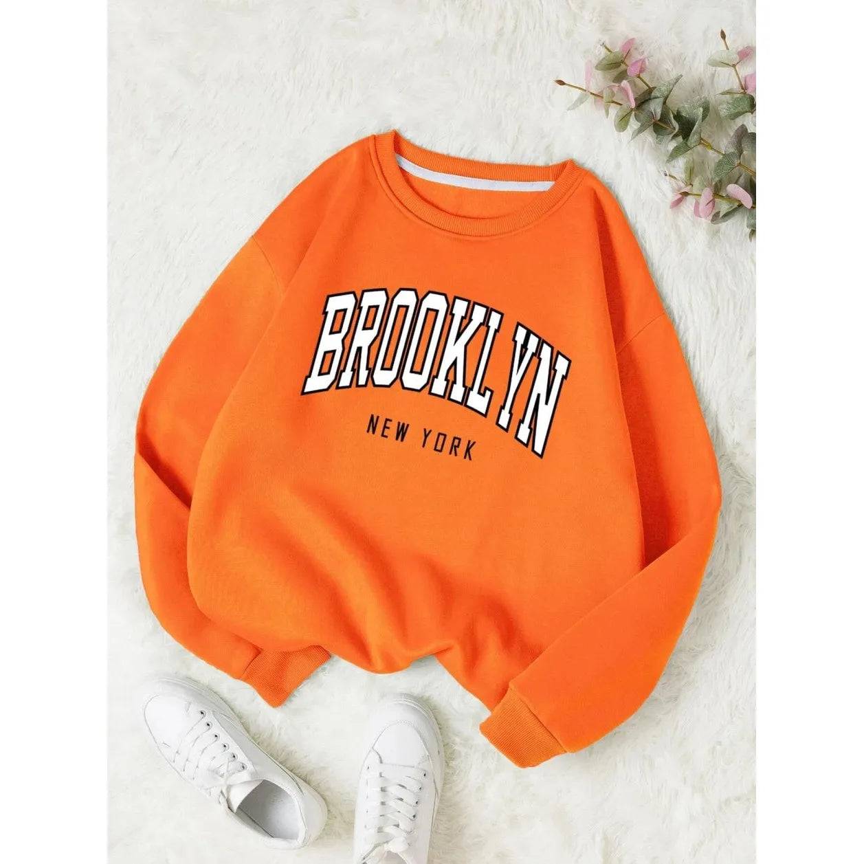 Brooklyn Work Printed Hoodies Women - Xmaker