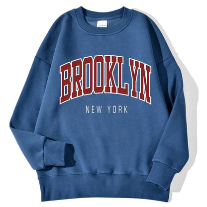 Brooklyn Work Printed Hoodies Women - Xmaker