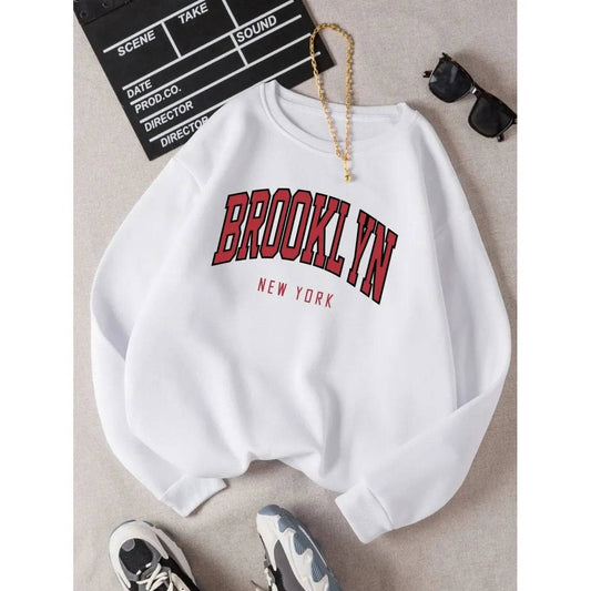 Brooklyn Work Printed Hoodies Women - Xmaker