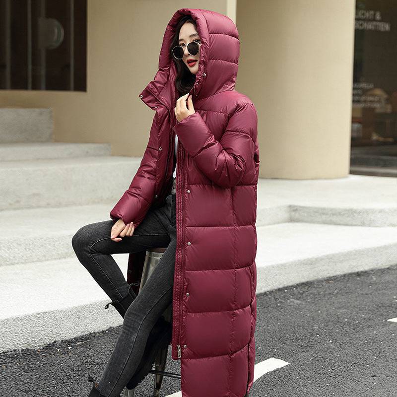 Women's Warm Winter Side Slit Cotton Padded Down Jacket - Xmaker