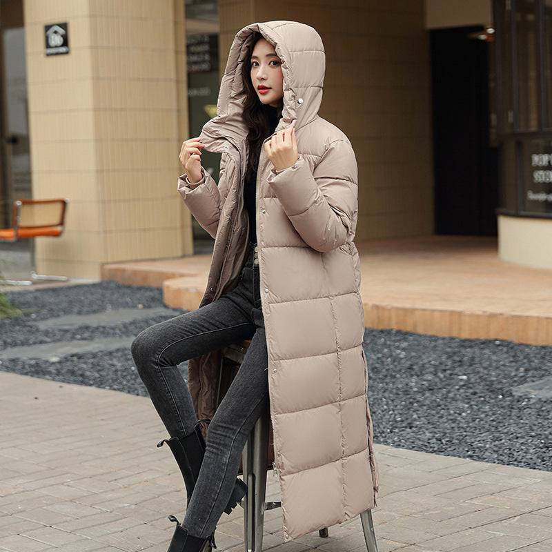 Women's Warm Winter Side Slit Cotton Padded Down Jacket - Xmaker