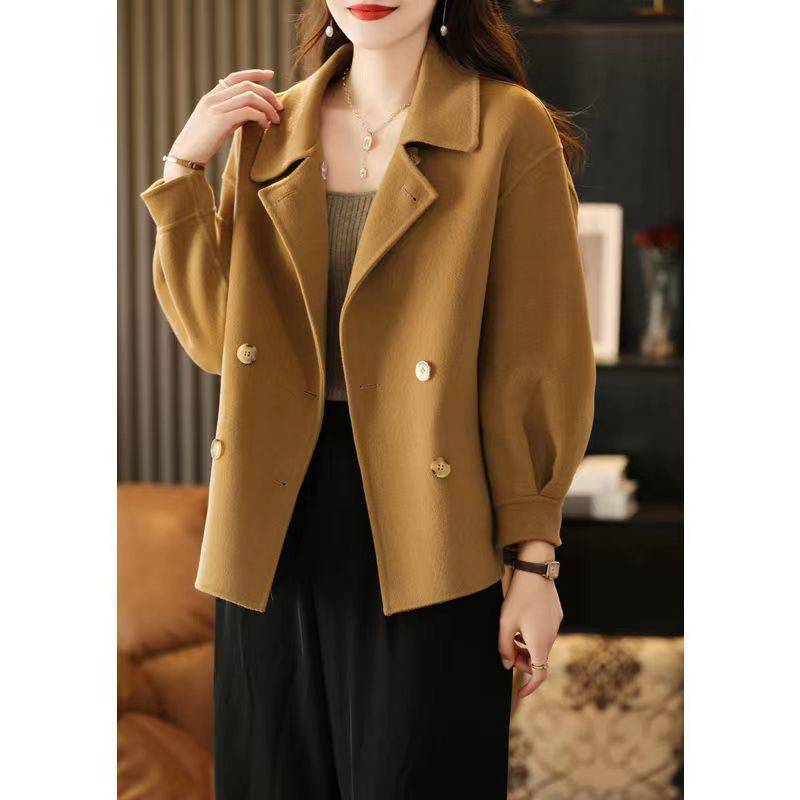 Women's Woolen Short Coat Double-faced Woolen - Xmaker