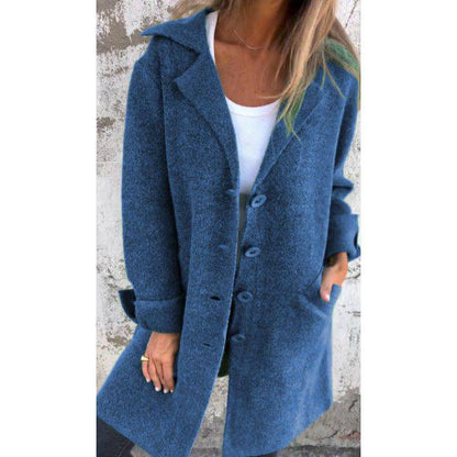 Women's Single-breasted Mid-length Coat - Xmaker