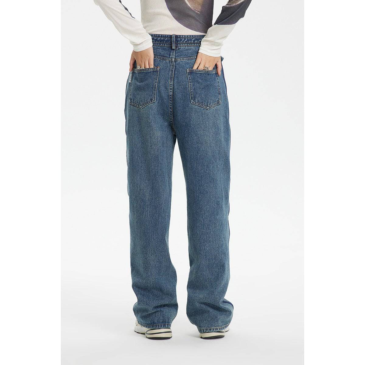 Men's And Women's Loose Straight Jeans - Xmaker