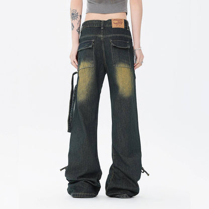 Design Side Adjustable American Yellow Mud Jeans - Xmaker