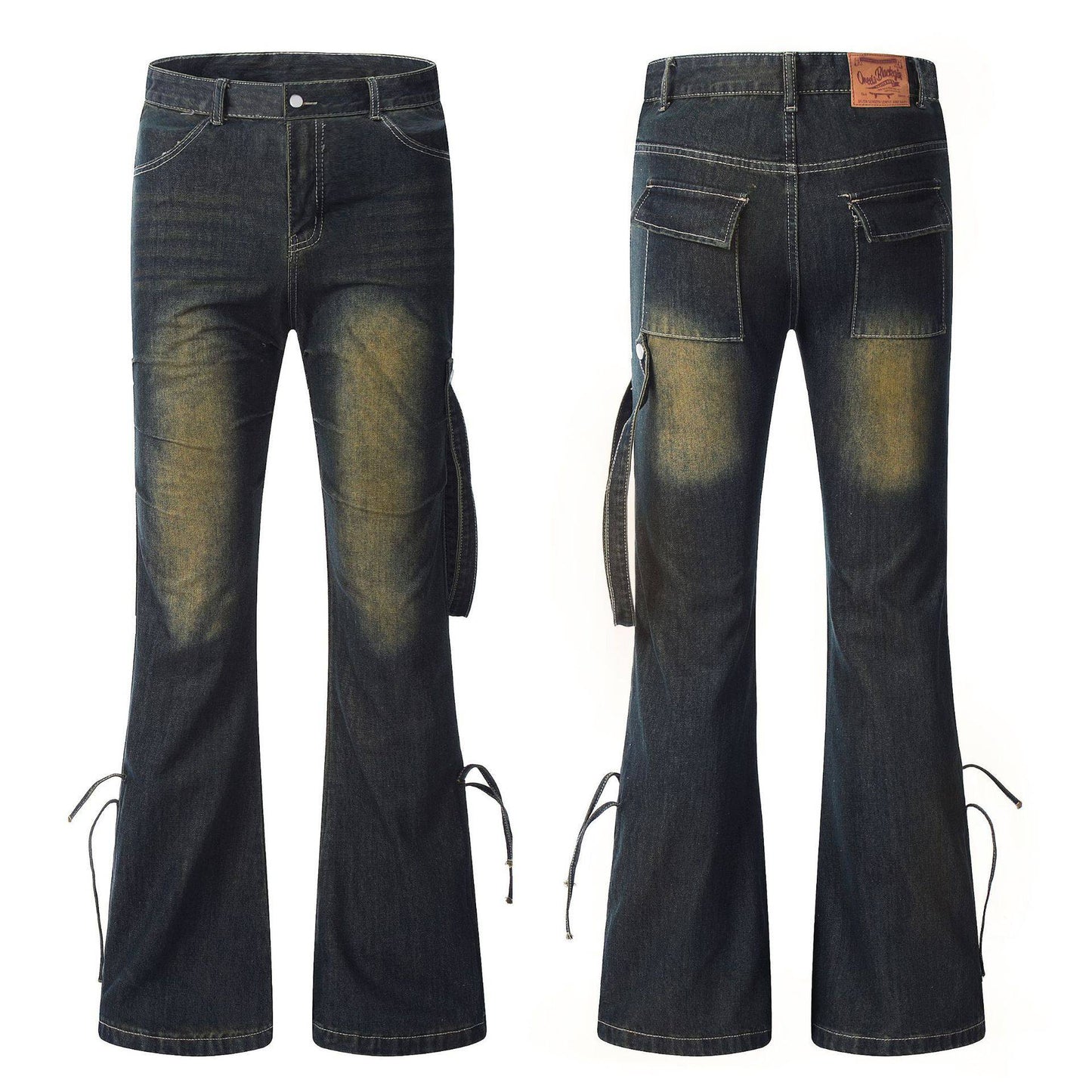 Design Side Adjustable American Yellow Mud Jeans - Xmaker