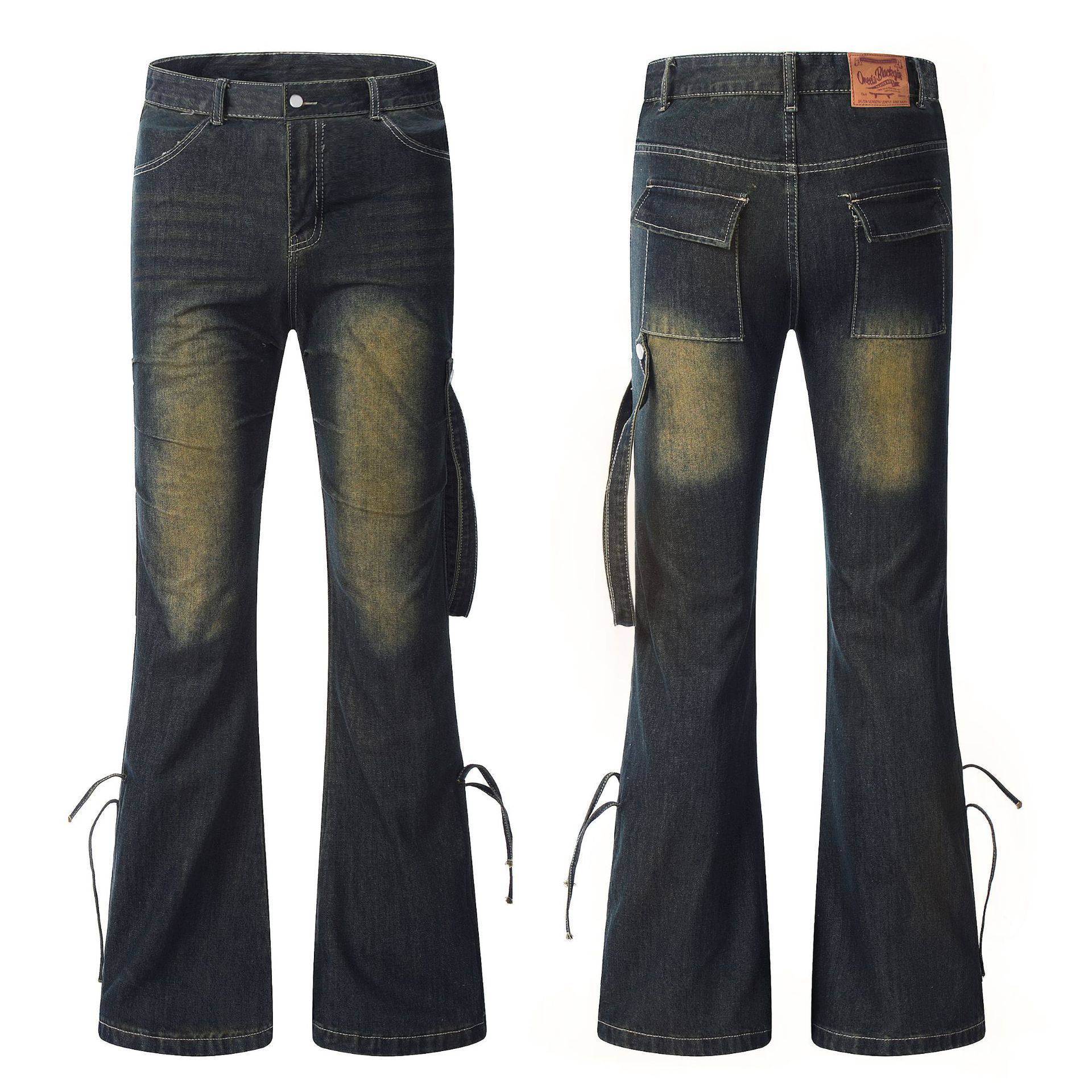 Design Side Adjustable American Yellow Mud Jeans - Xmaker