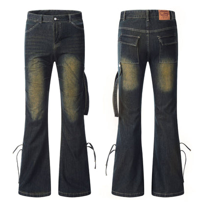 Design Side Adjustable American Yellow Mud Jeans - Xmaker