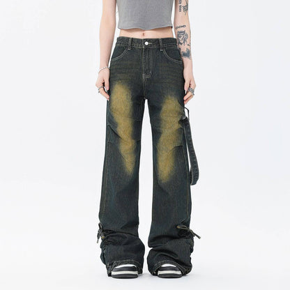 Design Side Adjustable American Yellow Mud Jeans - Xmaker