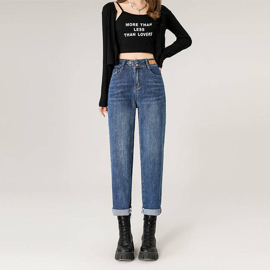 Loose Slimming Radish Irregular Cropped High Waist - Xmaker