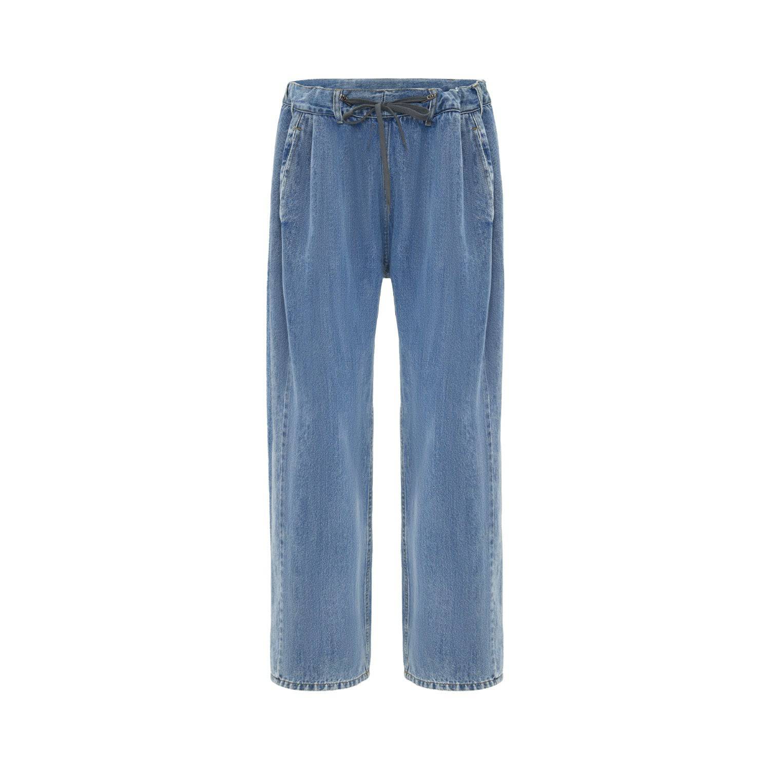 Loose Washed-out Straight High Waist Jeans For Women - Xmaker