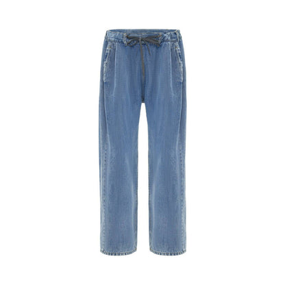 Loose Washed-out Straight High Waist Jeans For Women - Xmaker