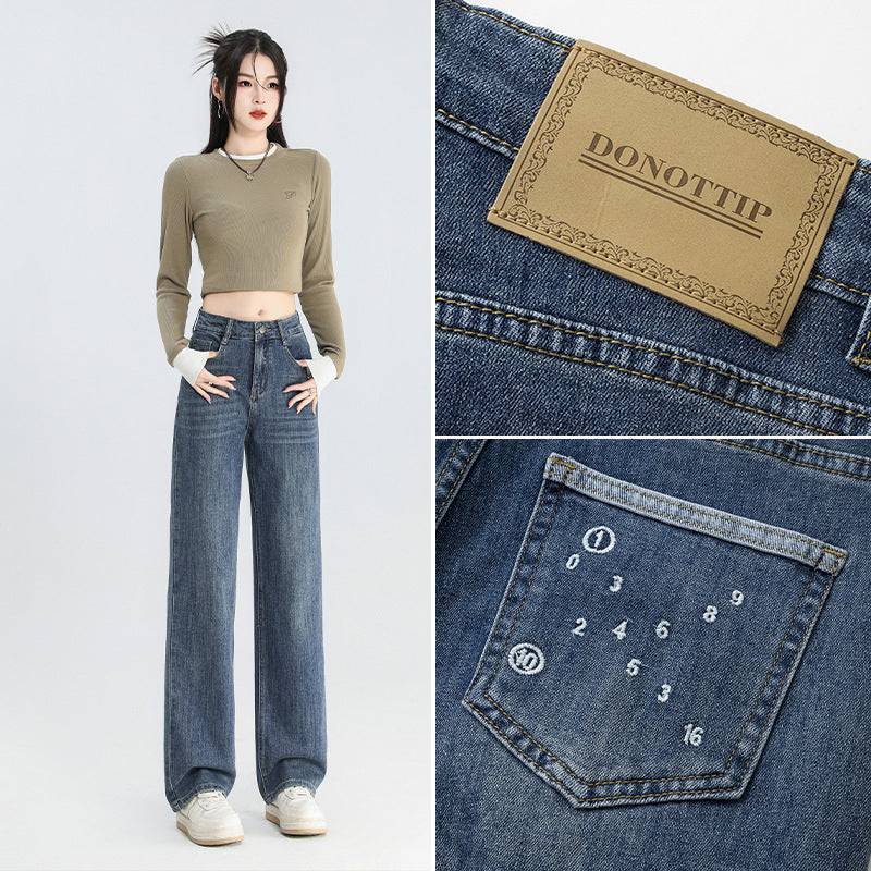 Women's American-style Retro Wide Leg Jeans - Xmaker