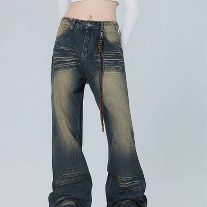 Retro Micro-pull Jeans Men - Xmaker