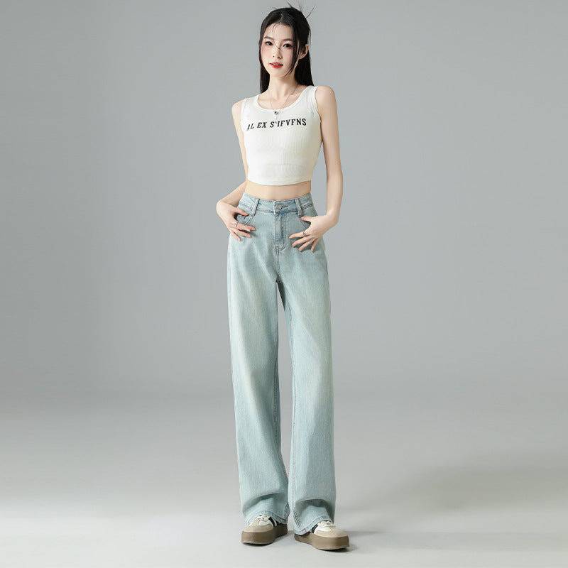 Mint Mambo Green Wide Leg Soft Jeans - Xmaker