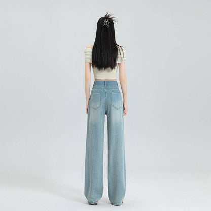 Ultra-thin Modal Tencel Lyocell Wide-leg Jeans - Xmaker