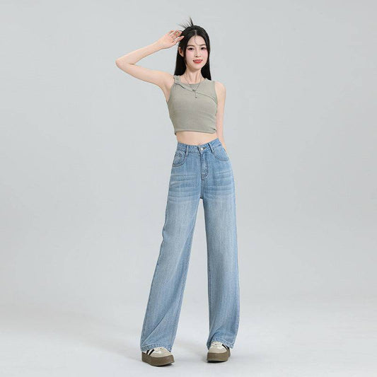 Ultra-thin Series Tencel Lyocell Wide-leg Jeans - Xmaker