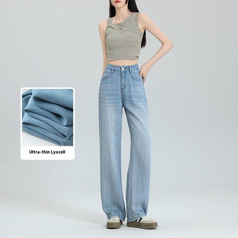 Ultra-thin Series Tencel Lyocell Wide-leg Jeans - Xmaker