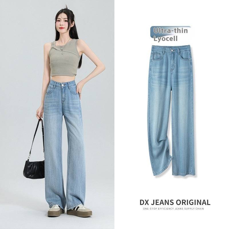 Ultra-thin Series Tencel Lyocell Wide-leg Jeans - Xmaker