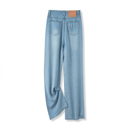 Ultra-thin Series Tencel Lyocell Wide-leg Jeans - Xmaker