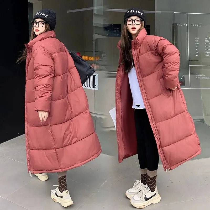 Women Casual Long Parkas Jacket Thick Down Cotton - Xmaker