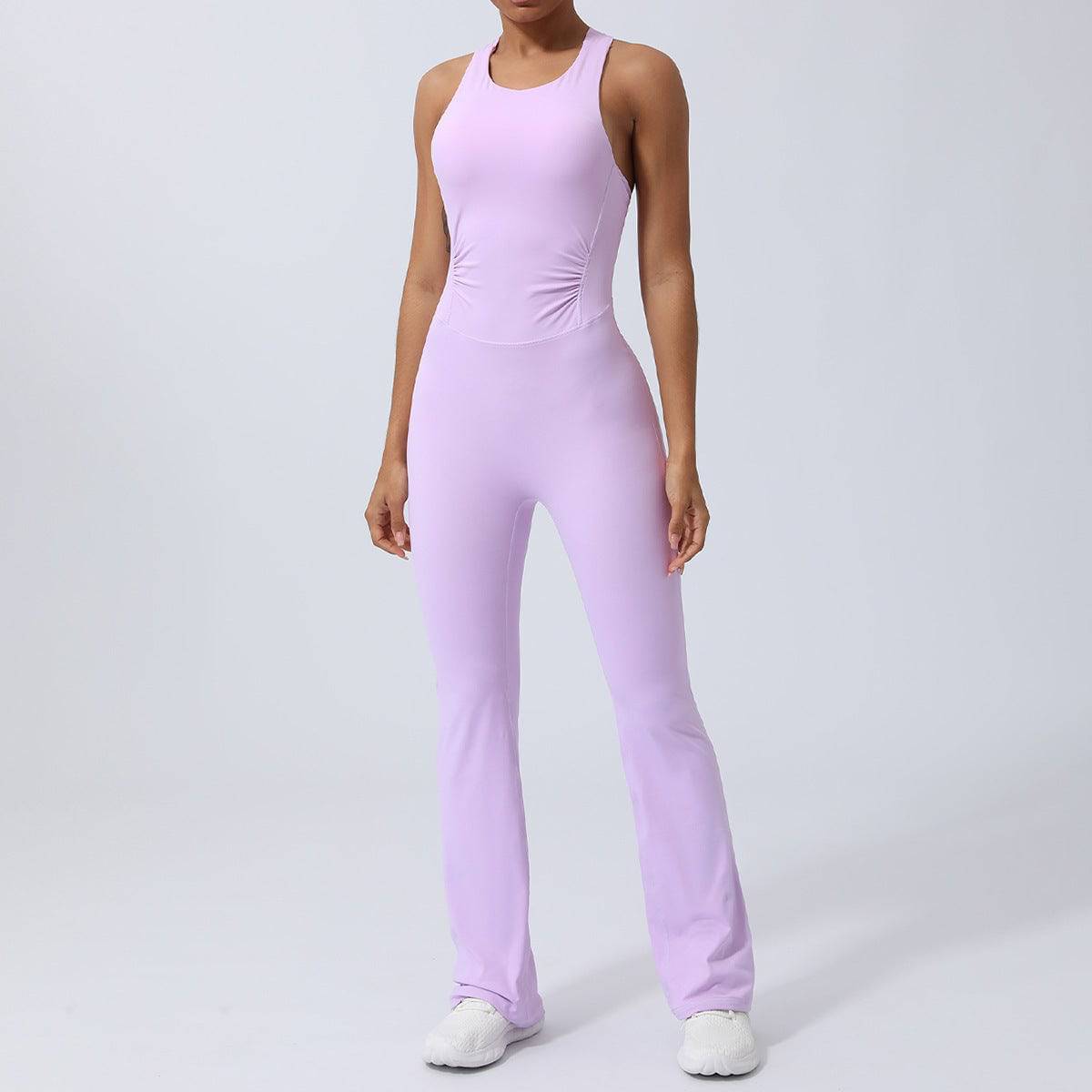 Skinny Yoga Clothes Sports Workout Clothes Hip-lift And Belly Shaping Micro-pull Dance Yoga Jumpsuit - Xmaker