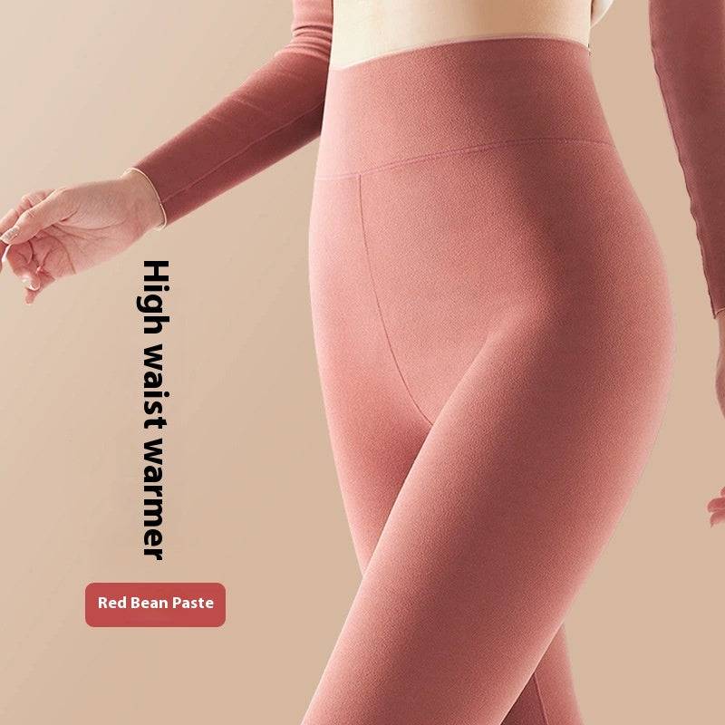 Solid Color High Waist Women's Thermal Underwear Pant - Xmaker