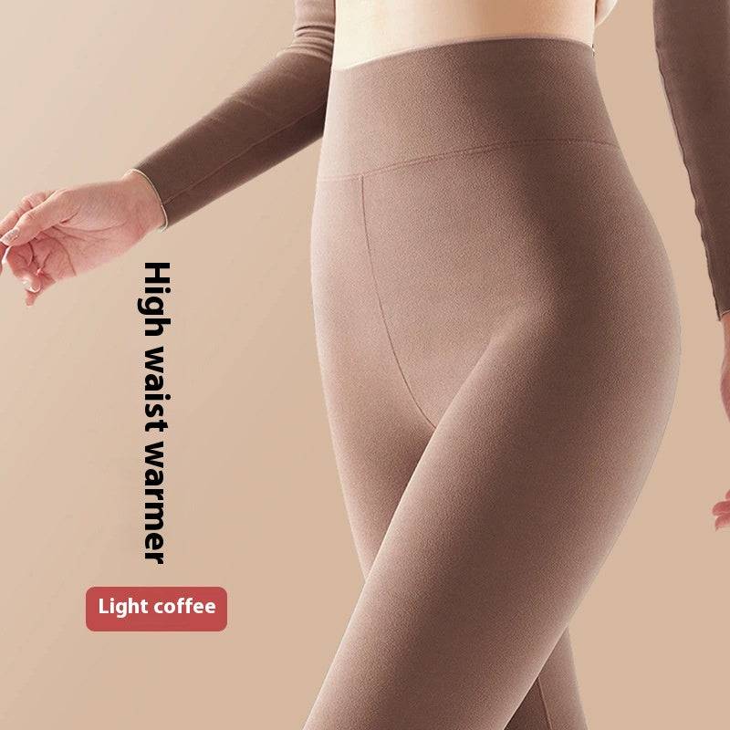 Solid Color High Waist Women's Thermal Underwear Pant - Xmaker