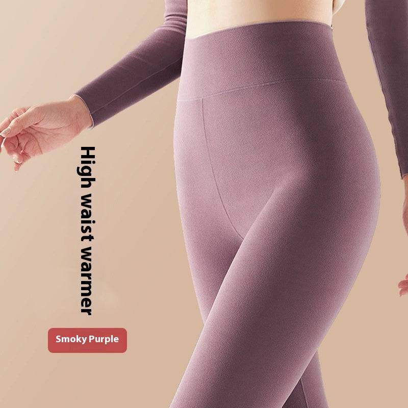 Solid Color High Waist Women's Thermal Underwear Pant - Xmaker