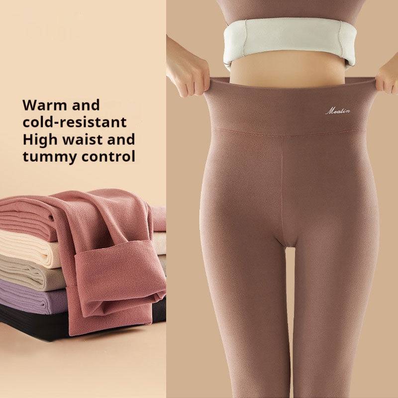 Solid Color High Waist Women's Thermal Underwear Pant - Xmaker