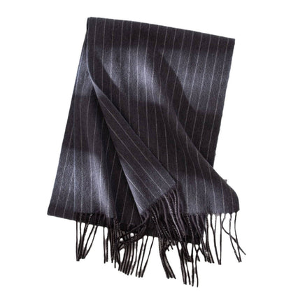 Women's Wool Scarf Striped Long Warm Shawl - Xmaker