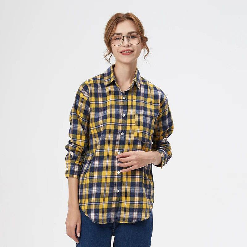 Women's Flannel Plaid Shirt - Xmaker